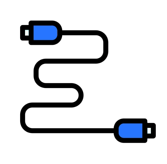 a cable representing IT network cabling