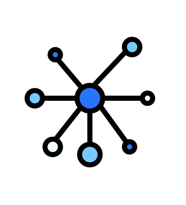 ball connected, representing scalability